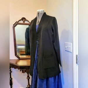 NWT 2X Blk Classic Pocket Cardigan